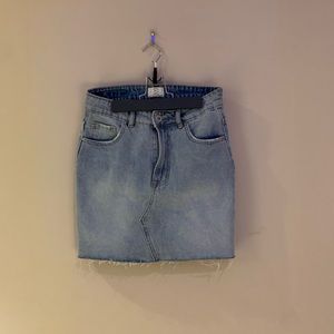 mini jean skirt